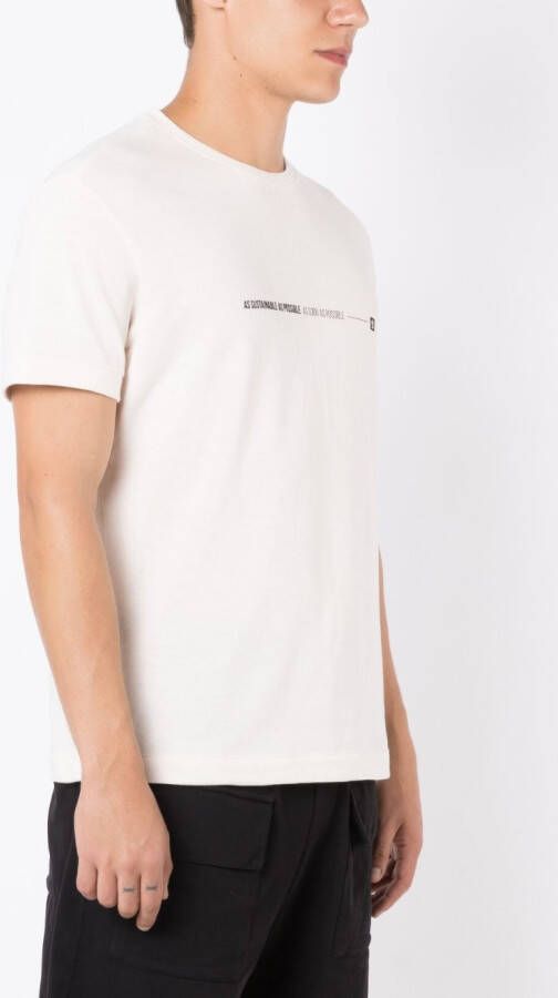 Osklen T-shirt met tekst Beige