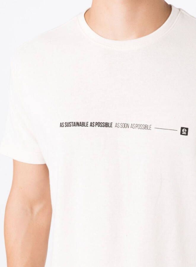 Osklen T-shirt met tekst Beige