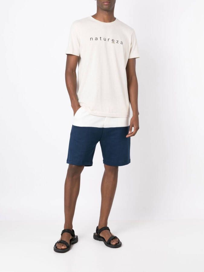 Osklen T-shirt met tekst Beige