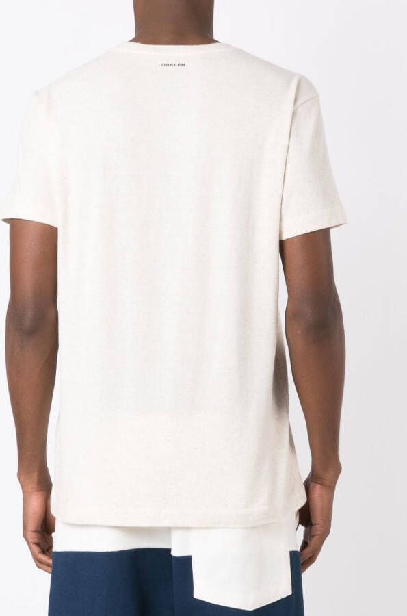 Osklen T-shirt met tekst Beige