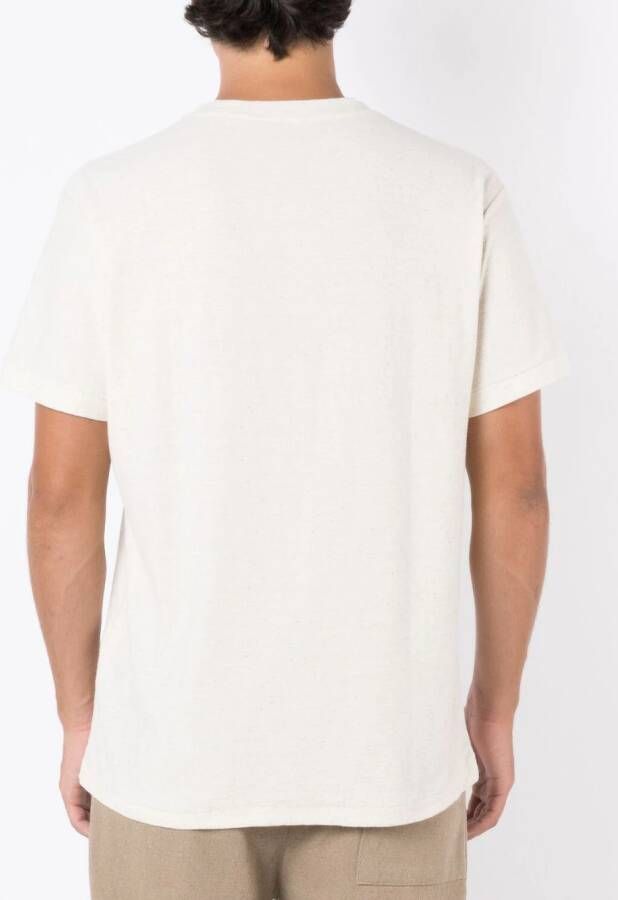 Osklen T-shirt met tekst Beige