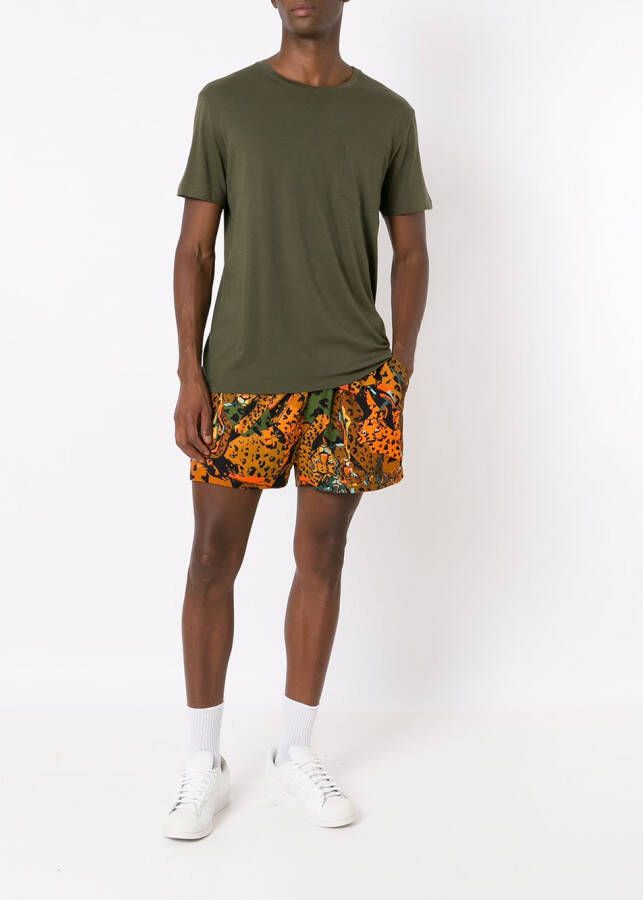 Osklen T-shirt met zak Groen