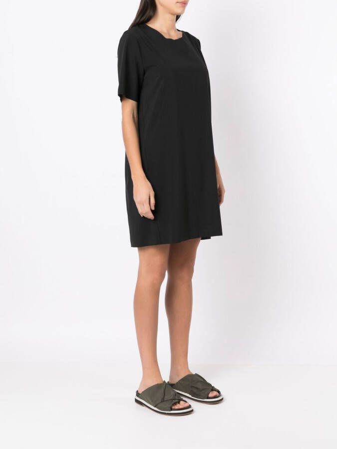 Osklen T-shirtjurk met korte mouwen Zwart