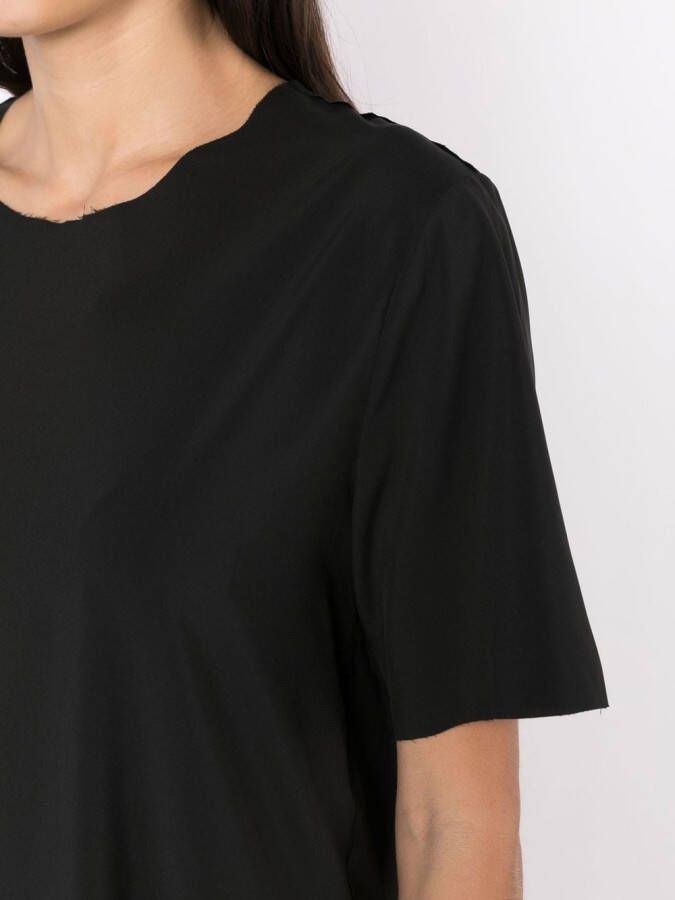 Osklen T-shirtjurk met korte mouwen Zwart