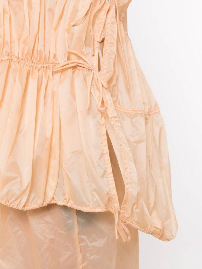 Osklen Top met trekkoord Beige