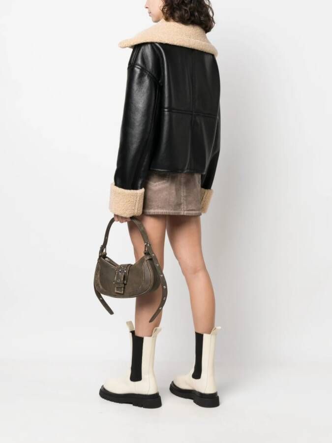 Osoi Hobo leren schoudertas Bruin