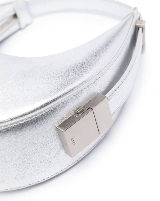 Osoi Toni metallic schoudertas Zilver