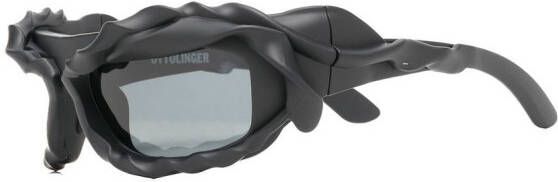 Ottolinger Zonnebril met gedraaid detail Zwart