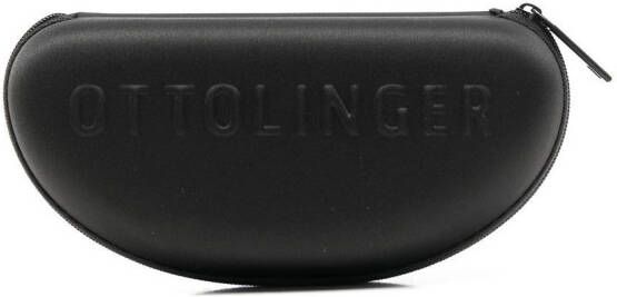 Ottolinger Zonnebril met gedraaid detail Zwart
