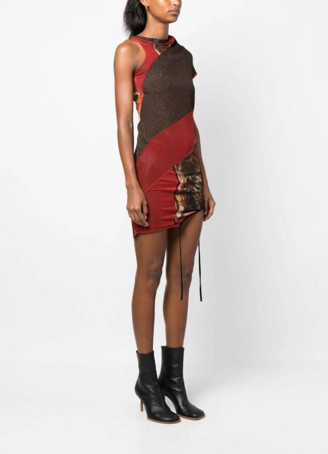 Ottolinger Asymmetrische mini-jurk Rood