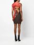 Ottolinger Asymmetrische mini-jurk Rood - Thumbnail 4