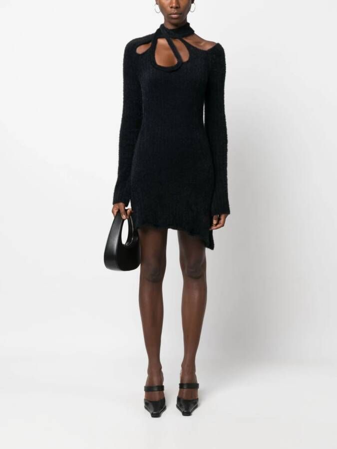 Ottolinger Asymmetrische mini-jurk Zwart