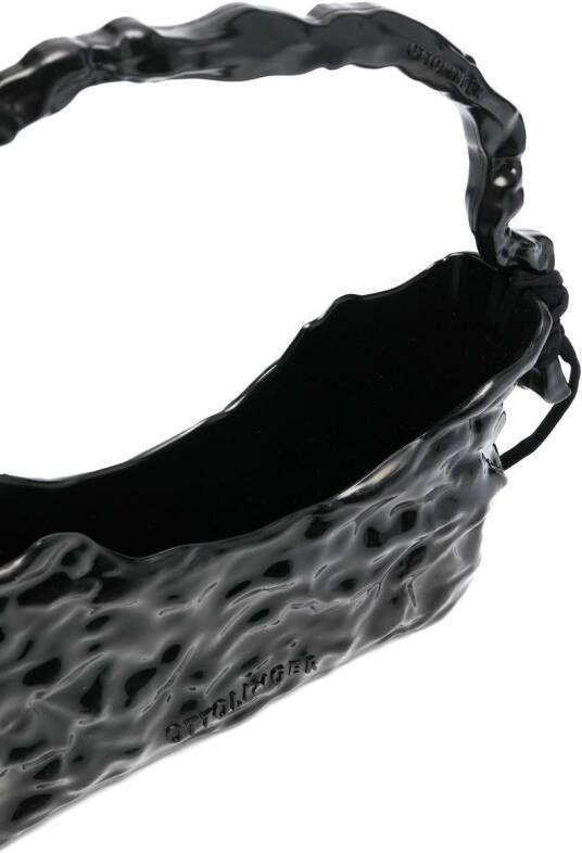 Ottolinger Shopper met keramisch-effect Zwart