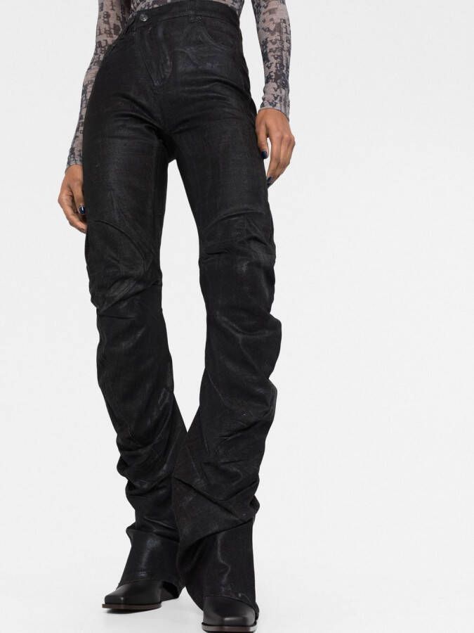 Ottolinger Gedrapeerde jeans Zwart