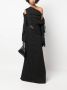 Ottolinger Gedrapeerde jurk Zwart - Thumbnail 2