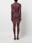Ottolinger Mini-jurk met borduurwerk Grijs - Thumbnail 4