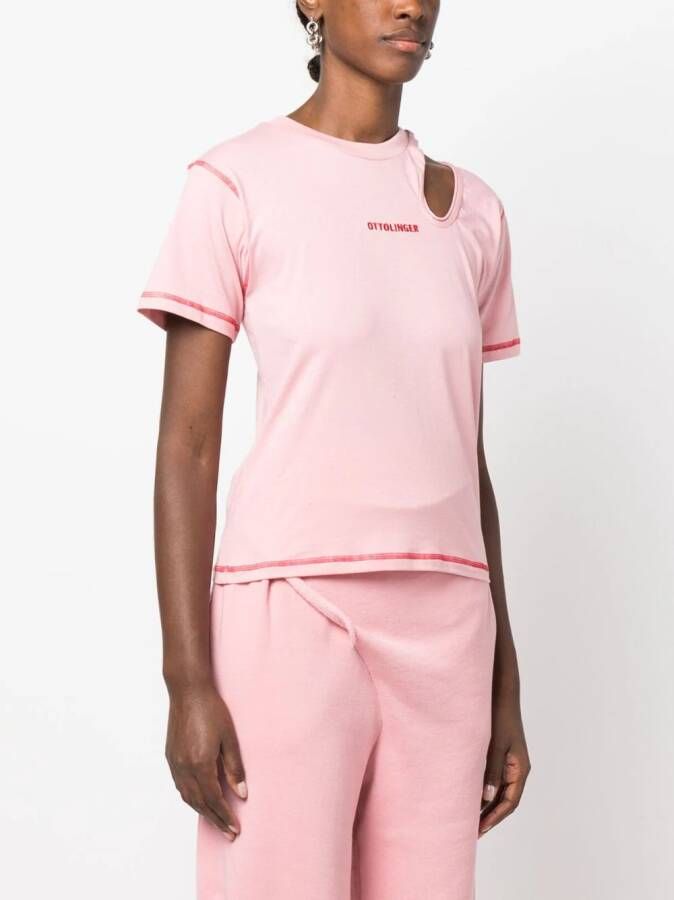 Ottolinger Uitgesneden T-shirt Roze