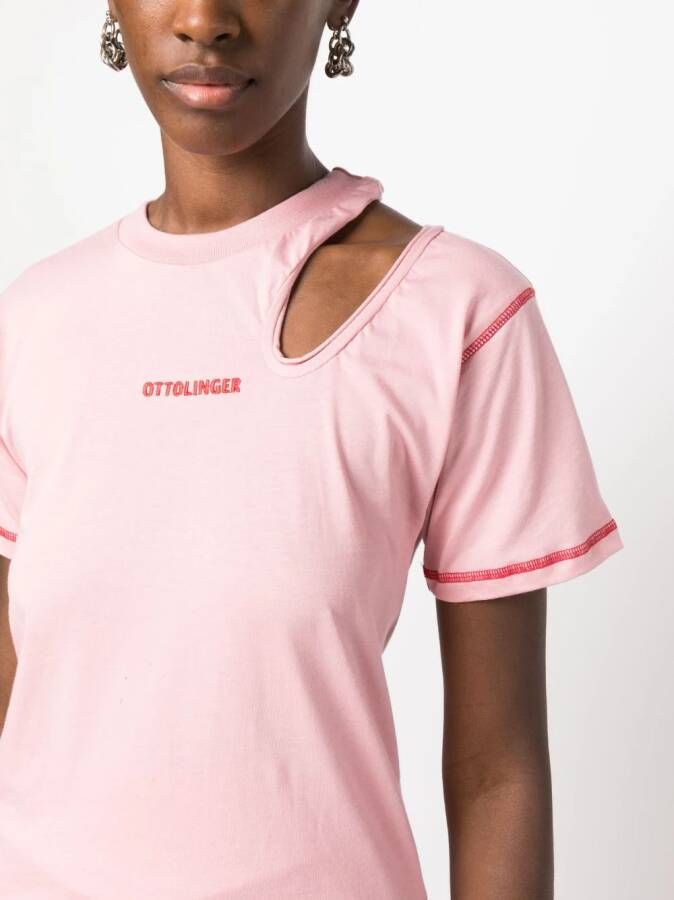 Ottolinger Uitgesneden T-shirt Roze
