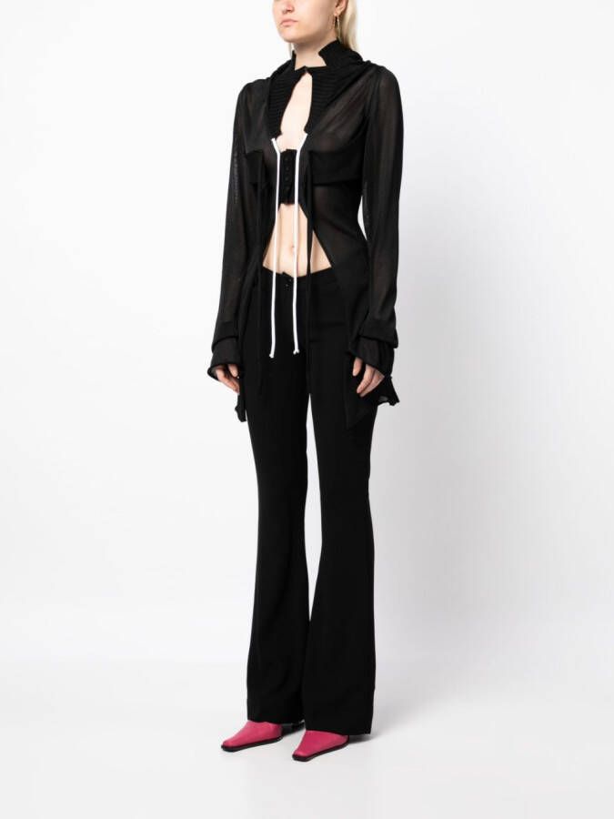 Ottolinger Vest met uitgesneden detail Zwart