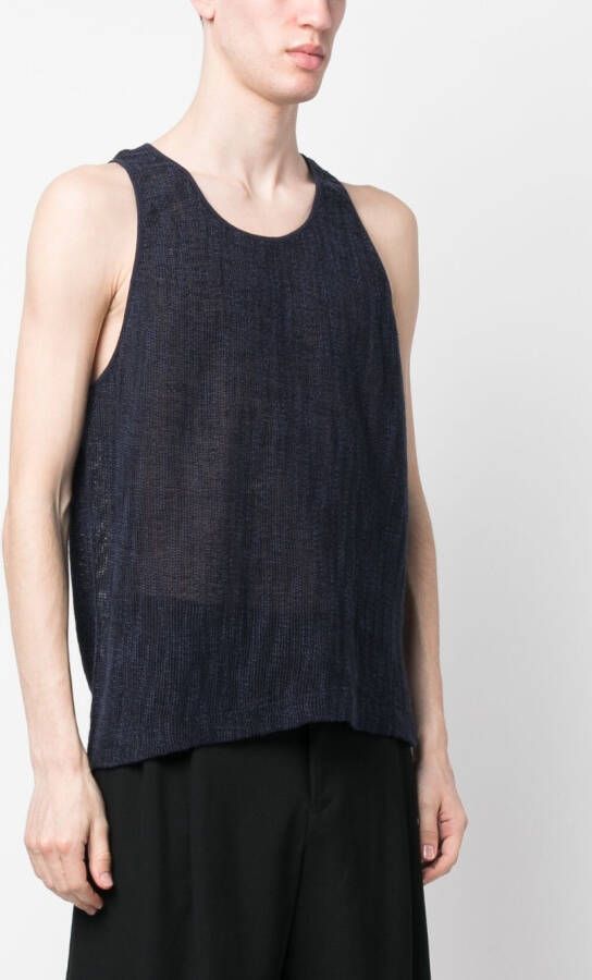 OUR LEGACY Opengebreide tanktop Blauw