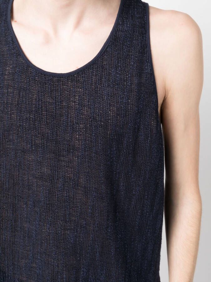 OUR LEGACY Opengebreide tanktop Blauw