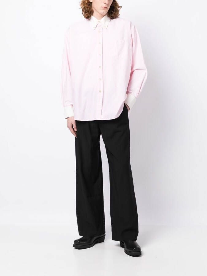 OUR LEGACY Pantalon met wijde pijpen Zwart