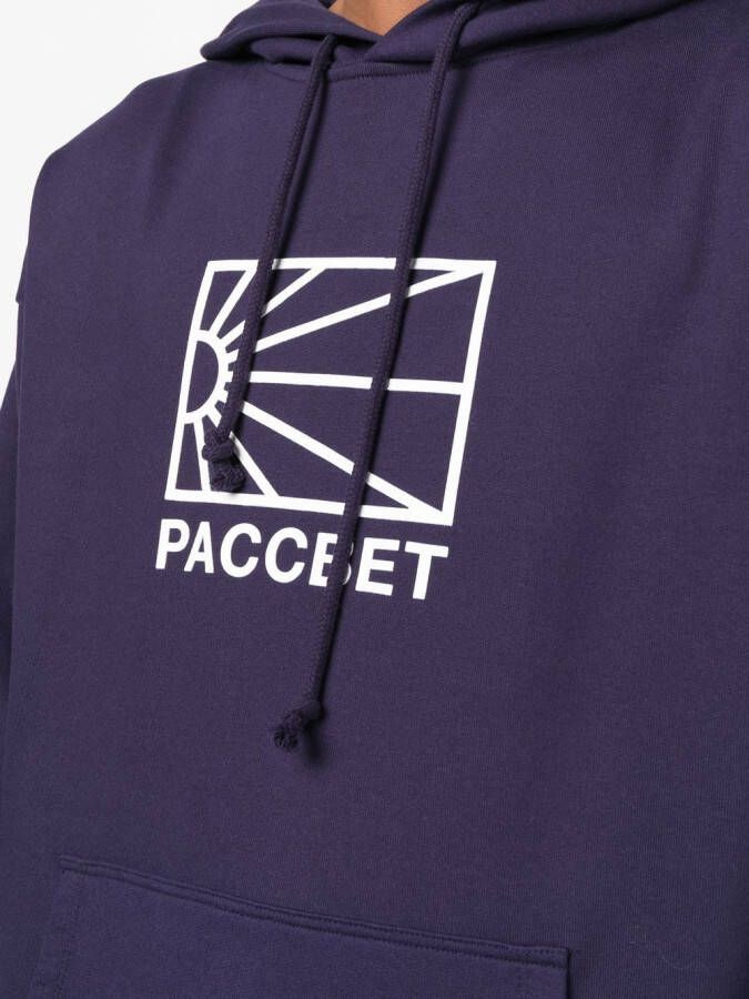 RASSVET Hoodie met logoprint Blauw