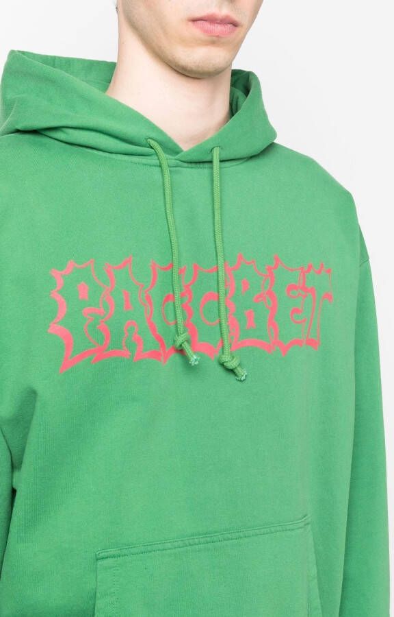 RASSVET Hoodie met logoprint Groen