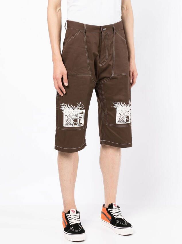 RASSVET Knielange shorts Bruin