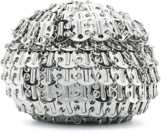 Rabanne 1969 Party Ball schoudertas Zilver