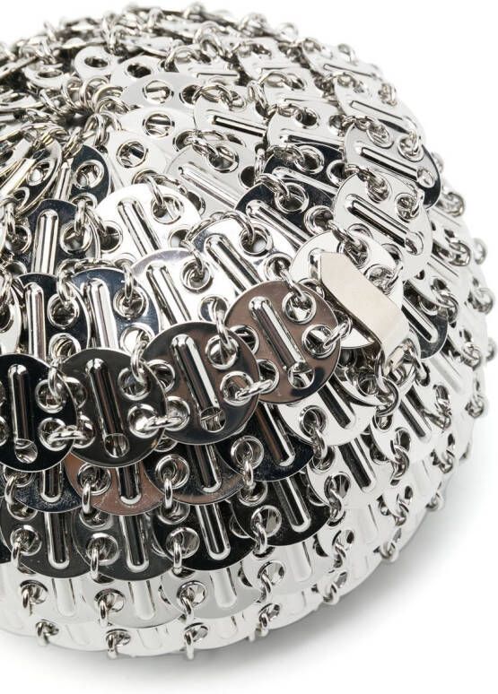 Rabanne 1969 Party Ball schoudertas Zilver