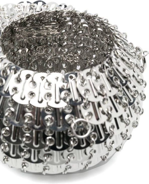 Rabanne 1969 Party Ball schoudertas Zilver