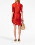 Rabanne Asymmetrische mini-jurk Rood - Thumbnail 3