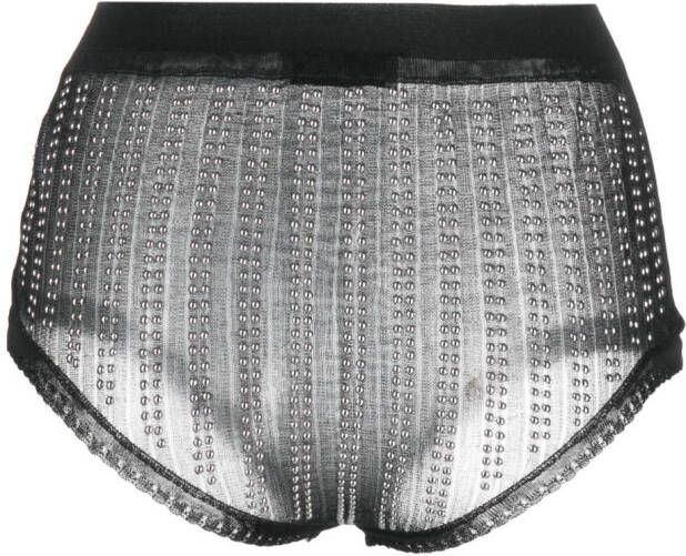 Rabanne High waist slip Zwart