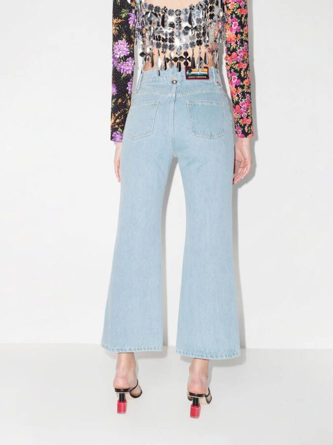 Rabanne Cropped jeans Blauw