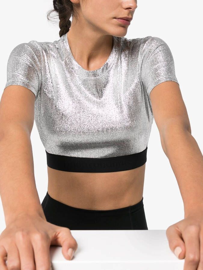 Rabanne Cropped top Zilver