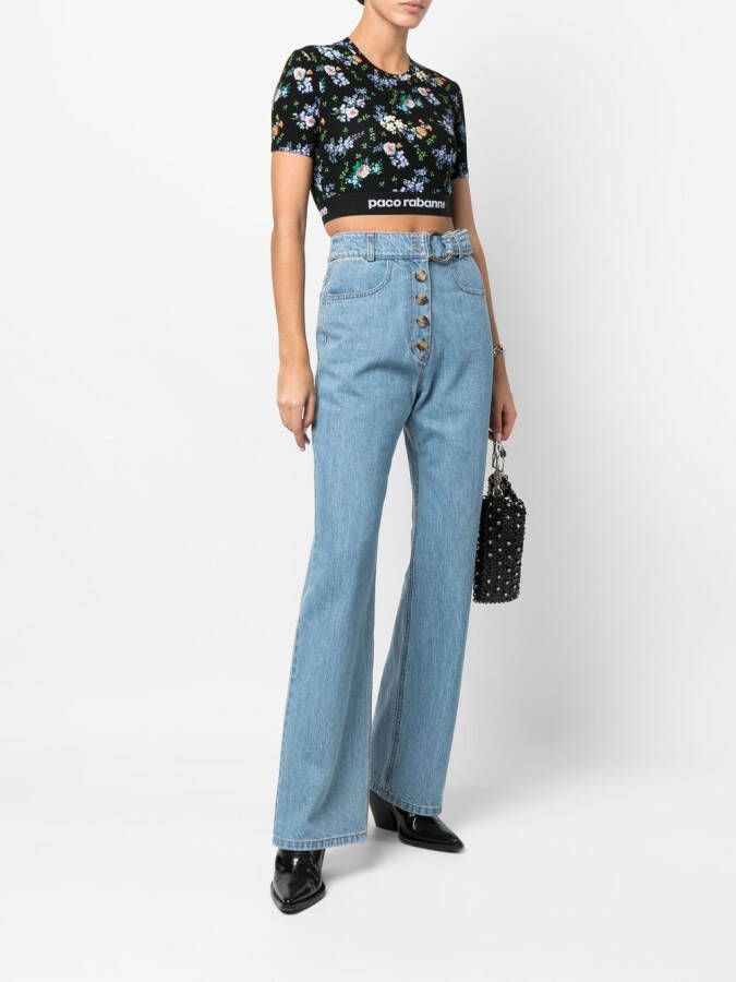 Rabanne Cropped top Zwart