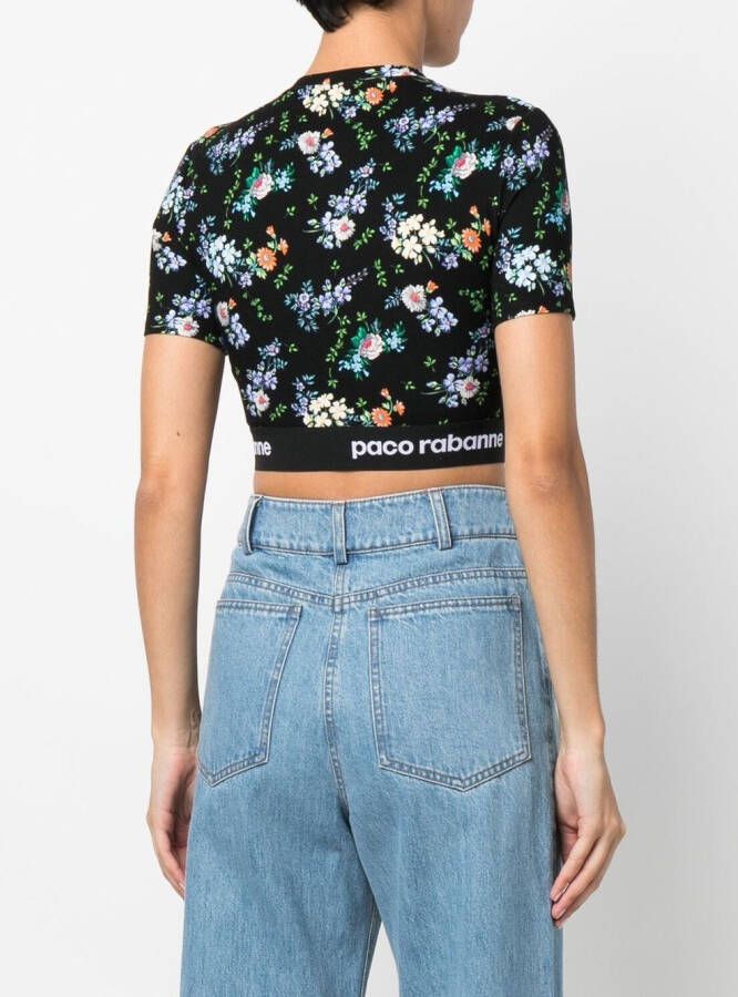 Rabanne Cropped top Zwart