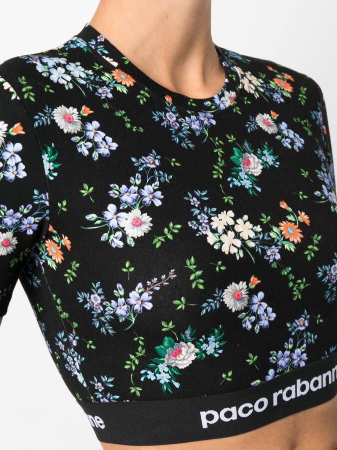 Rabanne Cropped top Zwart
