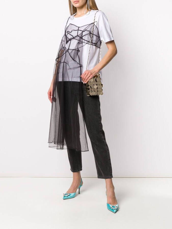 Rabanne Crossbodytas met ketting Goud