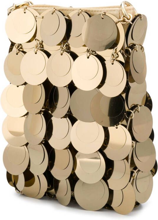 Rabanne Crossbodytas met ketting Goud