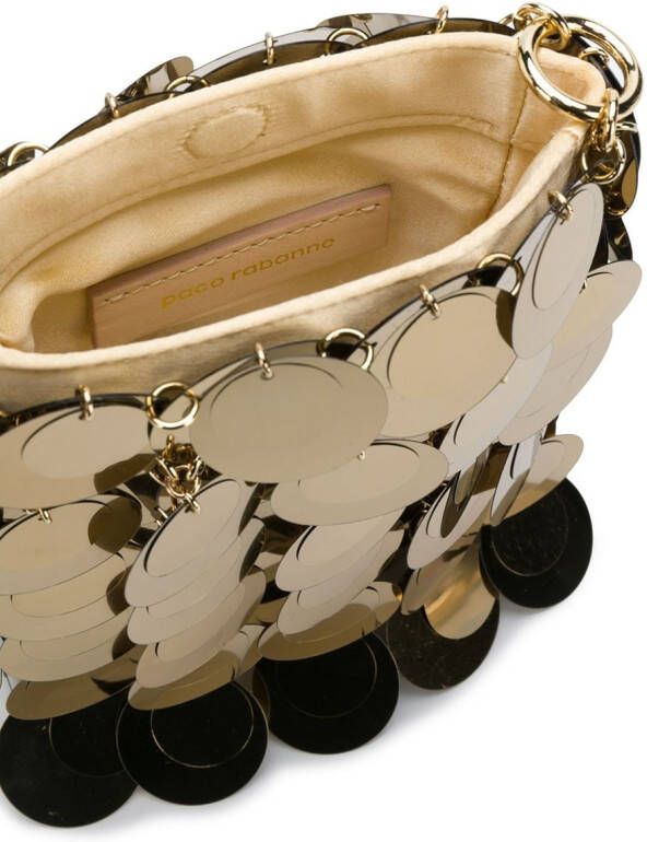 Rabanne Crossbodytas met ketting Goud
