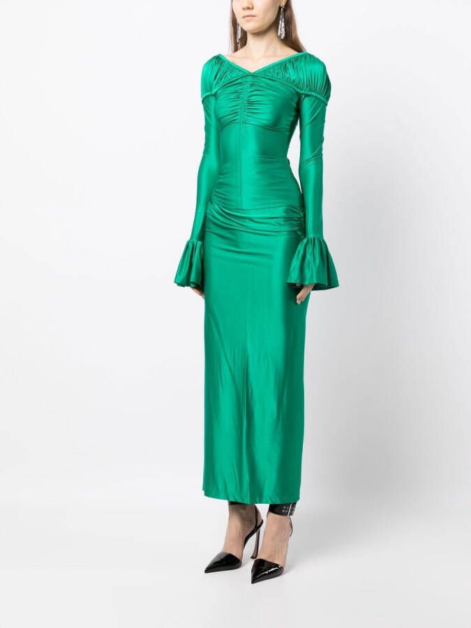 Rabanne Gedrapeerde top Groen