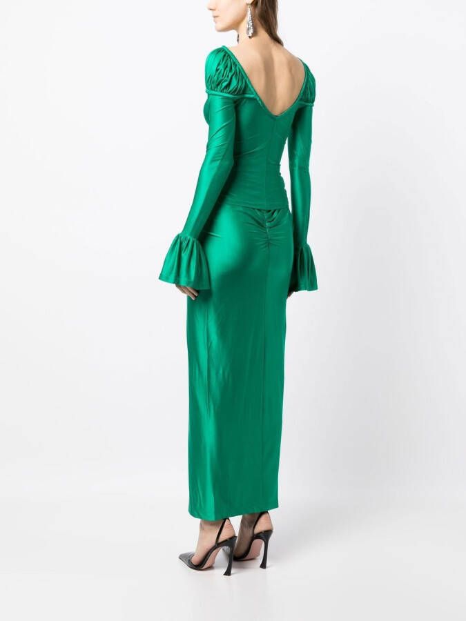 Rabanne Gedrapeerde top Groen