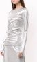 Rabanne Gedrapeerde blouse Zilver - Thumbnail 2