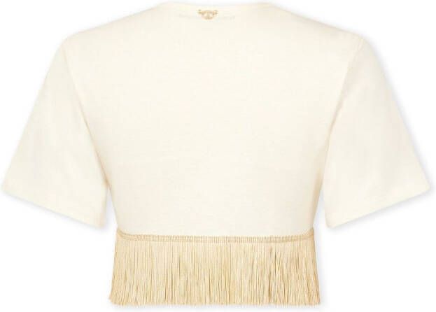 Rabanne Gesmockte rok Beige