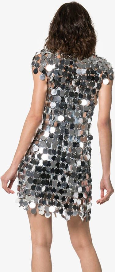 Rabanne Jurk met pailletten Metallic