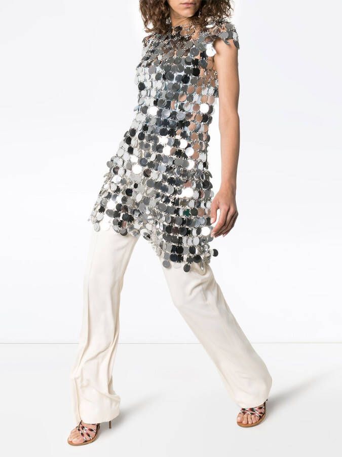 Rabanne Jurk met pailletten Metallic