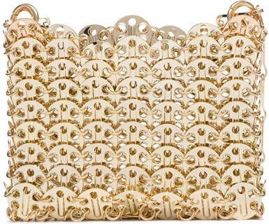 Rabanne Iconic Nano 1969 mini-tas Goud
