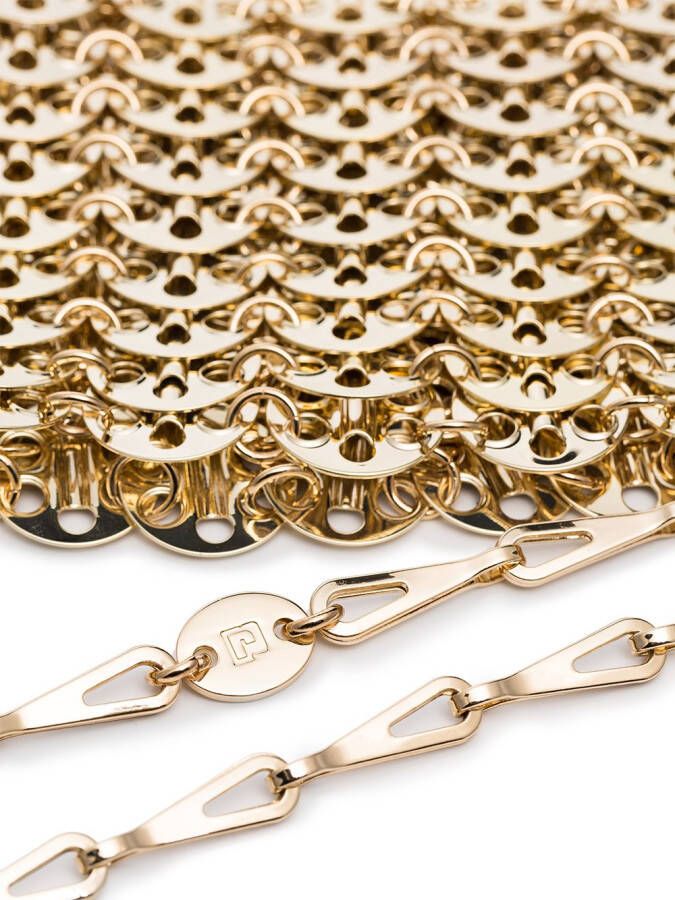 Rabanne Iconic Nano 1969 mini-tas Goud